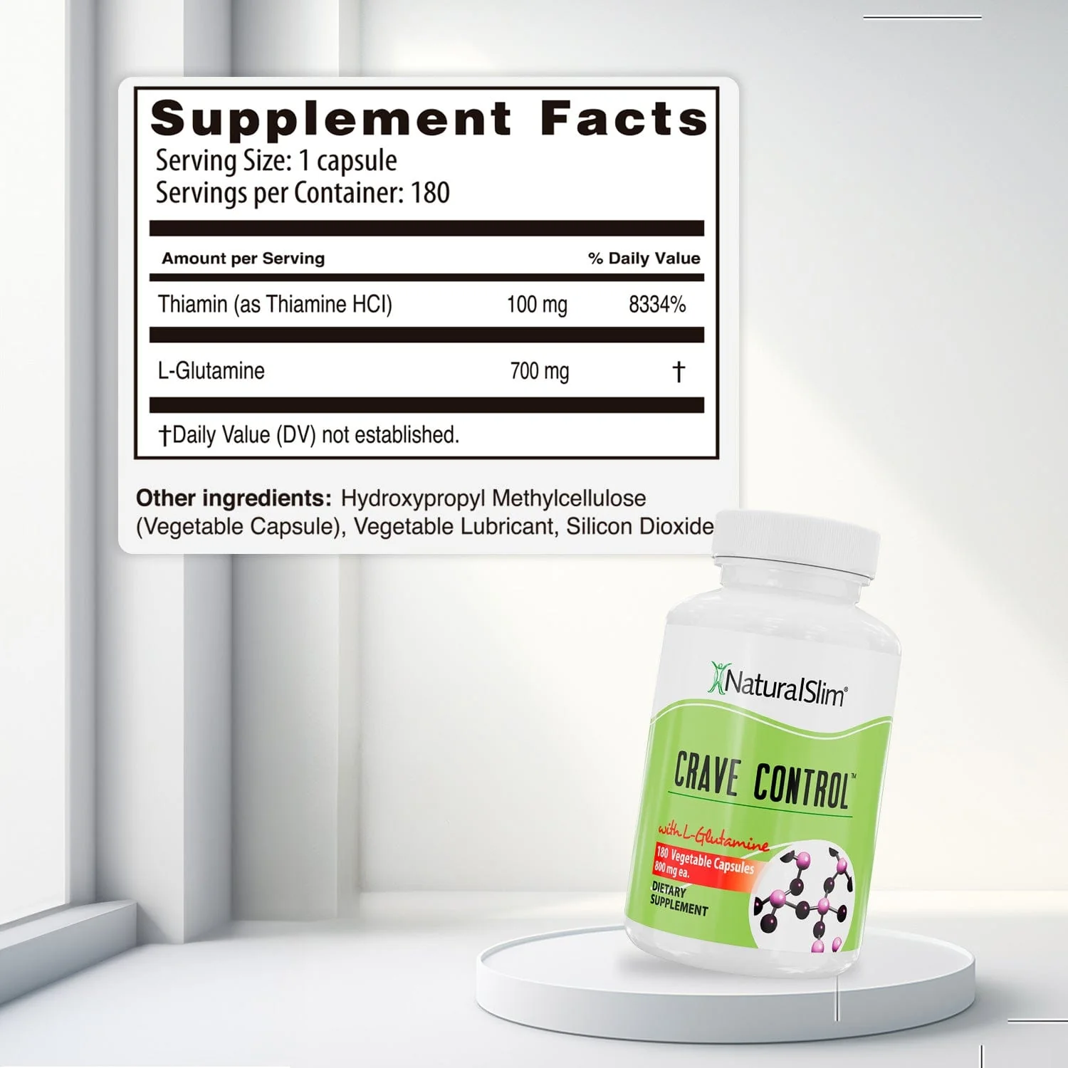 Crave Control™ | Control de los Antojos con L-Glutamina y Tiamina (Vitamina B1) - Image 4