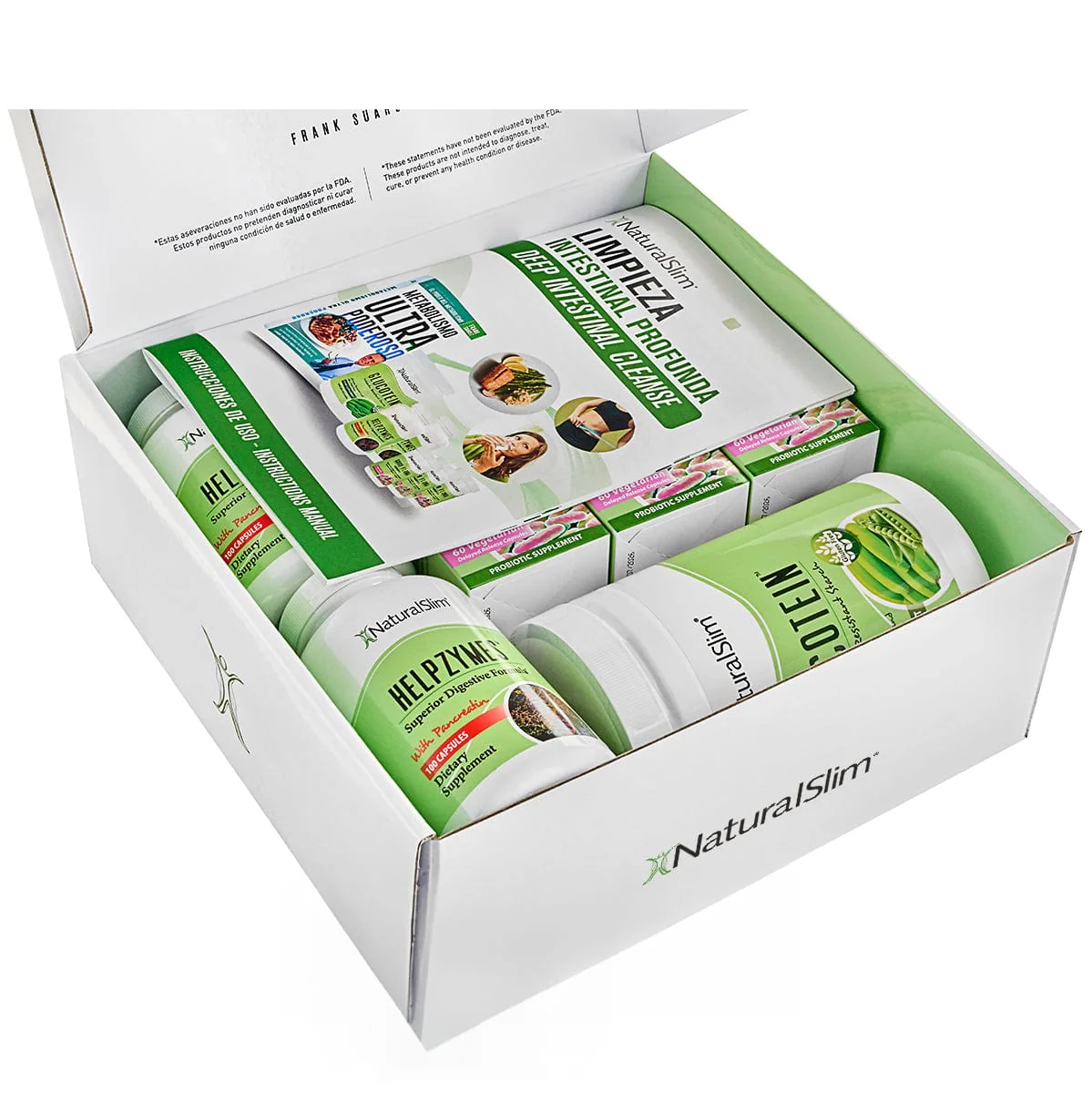 Kit Limpieza Intestinal Profunda | Envío GRATIS - Good Flora, Helpzymes, Glucotein, Folleto Educativo y Libro de Frank Suárez - Image 4