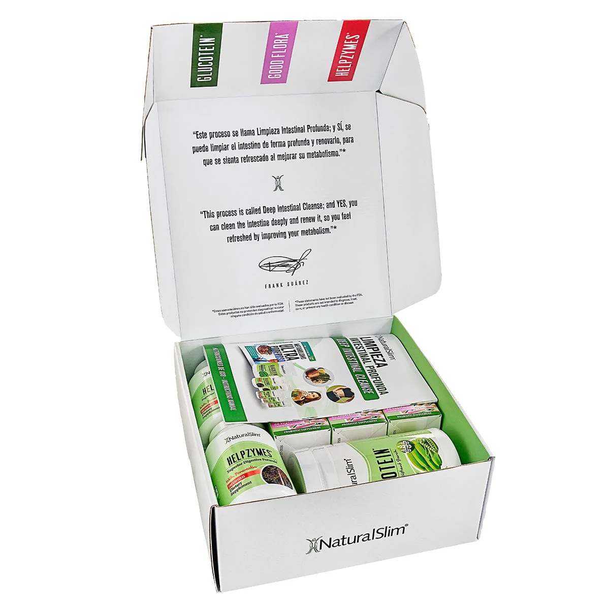 Kit Limpieza Intestinal Profunda | Envío GRATIS - Good Flora, Helpzymes, Glucotein, Folleto Educativo y Libro de Frank Suárez - Image 5