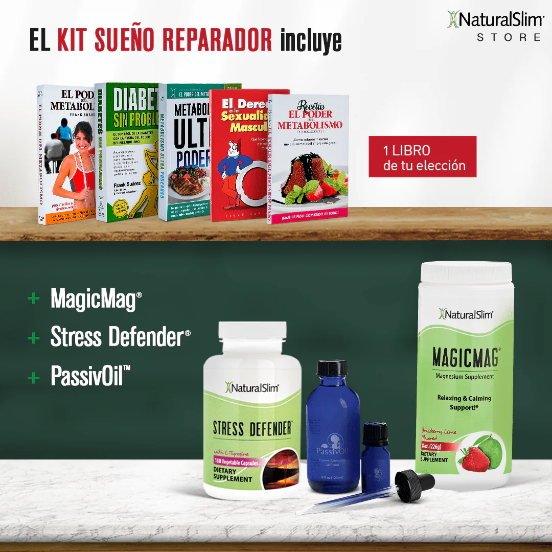 Kit Sueño Reparador  | Envío GRATIS - MagicMag, Stress Defender, Passivoil y Libro de Frank Suárez - Image 4