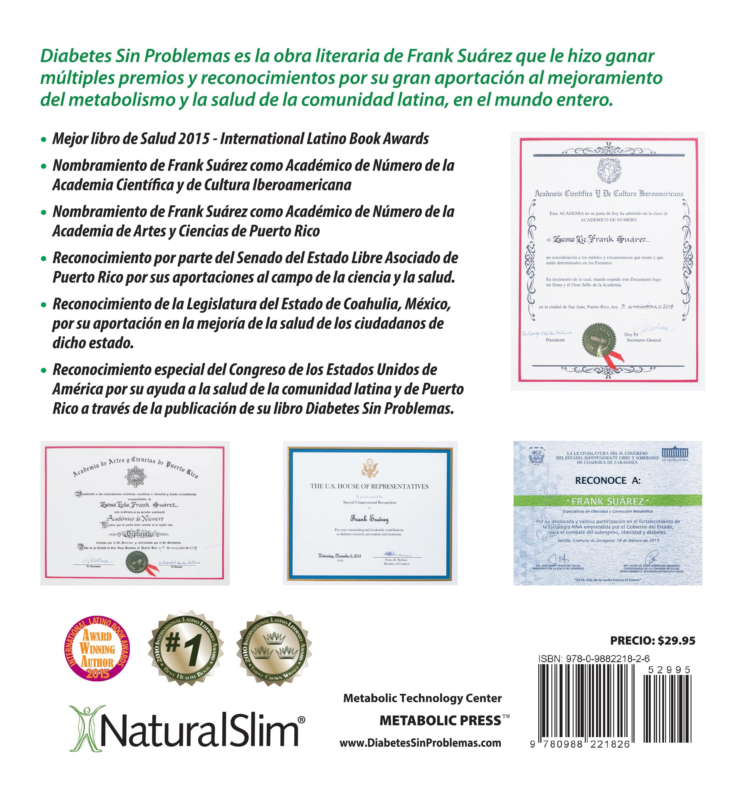 Libro Diabetes Sin Problemas Version Profesional Limitada de Frank Suárez 20%OFF - Image 3